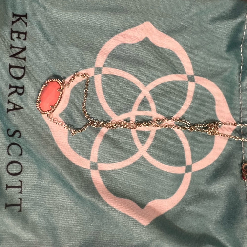 Kendra Scott Pink Pendant Necklace